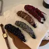 Pinza de Plátano Plegada Floral a Cuadros Coreana para el Cabello de Mujer en la Parte Posterior de la Cabeza, Pinza Vertical de Cola de Caballo de Alta Gama, Elegantes Accesorios para el Cabello y Tocado