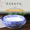 Venta al por mayor de punto sopera de porcelana azul y blanca antigua azul azul y blanca hotel restaurante sopera de verduras tazón de cerámica venta al por mayor