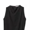 Comercio Exterior al por Mayor Verano 2026 Estilo Europeo y Americano Moda Callejera Casual sin Mangas Cuello Redondo Top con Cinturón para Mujer K41743