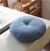 Cojín de futón de lino, tejido redondo grueso, para balcón, tatami japonés, ventana salediza, suelo de yoga, cojín grande