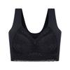 Sujetador Inalámbrico de Encaje Fino para Tallas Grandes de Mujer, Talla Grande, Push-Up, Anti-Caída, Sujetador sin Tirantes, Camisola