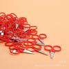 C 7145360 Hecho a Mano 6.4CM Acero Inoxidable Mango de Plástico Naranja Tijeras Pequeñas Accesorios para Caja de Costura Accesorios Pequeños