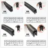 Tira de Acero Compuesta Tira de Sello Borde Esqueleto Burbuja Superior Forma de U 12*23mm Caja de Distribución Gabinete Coche Tira de Goma Abrazadera