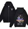 Chaqueta Tokio Hotel Suéter Bill Kaulitz Sudadera Banda de Rock Sudadera Y2k Cremallera Completa Top Moda