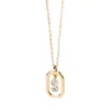 Venta caliente transfronteriza collar de plata de ley con letra minúscula española 18k simple lujo ligero nicho regalo 520 producto nuevo