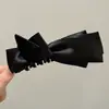 Pinza de plátano con lazo estilo coreano, pinza vertical, pinza de garra para coleta alta, tamaño grande para cabello grueso, pasador para mujer, pinza para la parte posterior de la cabeza, accesorio para el cabello