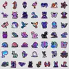 50 Adesivos de Graffiti de Animais Neon Coloridos para Copo d'Água Celular Computador Mala Adesivos Decorativos à Prova d'Água Atacado