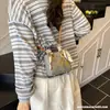Bolso de Mano Mini de Moda para Mujer Verano 2026 Nuevo Bolso Cruzado Estampado Estilo Princesa Diana Bolso Pequeño Bolso de Hombro Cuadrado Pequeño de Moda
