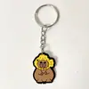 Chaveiro Série Kapibala Novo Transfronteiriço de Borracha Macia PVC Chaveiro Criativo DIY Pingente de Lembrança Pronto para Venda