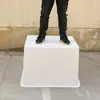 Los fabricantes suministran Caja de cultivo de peces de plástico cuadrada de múltiples especificaciones, engrosada, con ladrillo de burbujas horizontal, Caja de cultivo de peces