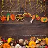 Xl094 Colgante Espiral Pvc Acción de Gracias Otoño Cosecha Tema Calabaza Fiesta Lámina Espiralesbanner