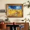 Amazon campo paisaje arte dormitorio pintura de pared baño exterior marco pintura vintage marco dorado sala de estar pintura decorativa