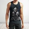 Chaleco hombre verano transpirable absorbente de sudor moda europea y americana superventas camiseta sin mangas con estampado digital 3D venta al por mayor