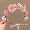 Diadema Corona de Flores Estilo Bosque Super Hada, Producto Terminado Estilo Hada con Flores Realistas, Adorno para la Cabeza que Mejora el Ambiente, Accesorio para Fotos, Accesorio Floral para el Cabello