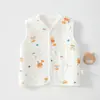 Chaleco cálido de tres capas para bebé para otoño e invierno, chaleco cómodo para primavera y otoño, chaqueta sin mangas para bebé, ropa para niños de Anyang, capa interior para bebés y niños pequeños