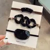 Elástico para Cabelo Cor de Chá com Leite Acessório de Cabelo Coreano Headband Corda de Cabelo Elegante Elástico de Cabelo Acrílico Atacado Não Danifica o Cabelo