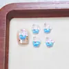 Verano Lindos Estéreo Helado Dibujos Animados Accesorios para Uñas Cono Uñas Portátiles Accesorios para Uñas Diamantes de Resina