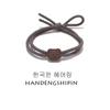 Corea del Sur Accesorios Simples para el Cabello Cuerda para el Cabello Banda para el Cabello para Mujer Banda para el Cabello de Oso de Doble Línea Banda Elástica para el Cabello Popular en Internet Ins Lote de Tocado