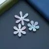 Ácido acético gradiente pétalo flor cóncava diy traje antiguo antiguo kit de flores de tres capas accesorios accesorios para el cabello hechos a mano material