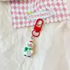 Navidad Resina Colgante Pequeño Llavero Decoración para Mochila Lindo Regalo de Graduación Puesto de Regalos Llavero