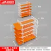 Miniso Vitrine de Ilha Laranja Dupla Face Loja de Joias Boutique, Lingerie, Produtos para Bebê, Papelaria, Pet Shop, Capas de Celular, Prateleira de Produtos Premium