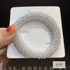 Elegante banda para el cabello lujo ligero cristal accesorios para el cabello pulsera cuerda para el cabello de doble uso banda de goma estilo coreano todo a juego cuerda para el cabello para coleta accesorios para la cabeza