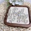 Cristal Blanco Natural Perlas de Seis Caras Perlas Estilo Antiguo Accesorios para Joyería DIY Tallado con Agujero Pulsera Estilo Vintage