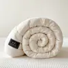 Colcha de fibra de soja com tecido plissado 100% algodão, grau A para maternidade e infantil, espessada para aquecimento na primavera, outono e inverno, adequada para crianças e adultos