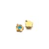 Transfronterizo Nuevo Color Hao Piedra Adorno Colgante Cuentas Hexágono Corazón de Durazno Flor Piedra Cuadrada Adorno Accesorios