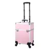 Maleta de Viaje Gran Capacidad Caja de Herramientas con Ruedas para Bordado de Uñas y Pestañas Maleta de Viaje Caja de Almacenamiento para Maquillaje y Cosméticos Portátil para Salir