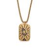Nuevo Collar de Mano de Oración con Escritura Hip Hop Callejero Europeo y Americano Collar para Hombres y Mujeres Personalidad Moda Colgante Retro Venta al por Mayor