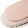 Funda de Colchón para Cuna de Muselina para Bebé Algodón Puro Suave Transpirable Cuna Ovalada Colchón Rectangular