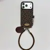 Popular Ins Floral Pequeno Veludo Maillard Adequado para Capa de Celular Apple 17Promax Bolsa Iphone16 15P