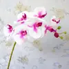 Venta Especial Flor de Orquídea Mariposa Artificial de Película de 7 Cabezas de un Solo Tallo para Decoración del Hogar y Decoración de Fotografía de Bodas
