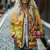 Sudadera de Algodón con Cuello Alto y Pliegues para Mujer Estilo Nuevo 2025 Botón Sudadera para Mujer