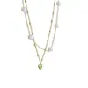 Collar en Capas de Corazón de Perla para Mujer, Estilo Francés de Verano, Lujo Ligero, Sensación de Alta Gama, Gargantilla Delicada, Temperamento Suave, Cadena de Clavícula de Moda