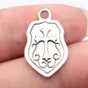 24x15mm 1.6g Prata Antiga Liga de Zinco DIY Joias Pingente Escudo