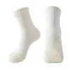Calcetines Deportivos para Exteriores Transfronterizos, Suela Gruesa de Felpa, Antideslizantes, Amortiguadores para Correr, Absorbentes de Sudor, Transpirables, de Tubo Largo para Exteriores, Venta al por Mayor