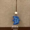 "Colección de Pájaros Voladores" Pájaro Azul Piedra Arcilla de Plástico Colgante Collar Exquisito Primavera y Verano Cadena de Lana Hecha a Mano Regalo para Mujer