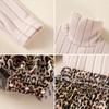 Ventas Directas de Fábrica Otoño e Invierno Nuevo Mono para Bebé Niña Caliente Cuello Alto Manga Larga Estampado de Leopardo Patchwork Mono y Conjunto de Pantimedias