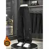 Otoño Otoño versión estrecha pantalones deportivos casuales funcionales estilo hombres y mujeres tendencia de alta calle americana pierna recta cleanfit pantalones largos