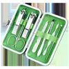 Set Clásico de Cortauñas Yangjiang de 7 Piezas Caramelo Herramienta de Manicura Manicura Regalo Logo Impreso Personalizable