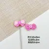 Colorido Lindo Lazo de Doble Punto Pintura para Hornear Aleación Hecho a Mano DIY Cadena de Teléfono Móvil con Cuentas Accesorios para el Cabello Accesorios