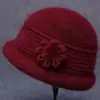 Gorro tejido para mujeres de mediana edad y mayores, otoño e invierno, estilo abuela, cálido y con forro de polar, adecuado para madres y personas mayores