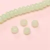 Pulsera de cuentas de ábaco de jade de imitación de vidrio de 8 x 5 mm con agujero recto, cuentas dispersas, accesorios para pulsera de cuentas hechos a mano