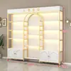 Prateleira de Cosméticos Display Rack Multicamadas Gabinete de Exibição de Produtos para Salão de Beleza Skincare Salão de Unhas Barbearia Gabinete de Exibição