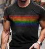 Camiseta de Verano Nueva de Manga Corta para Hombre Europea y Americana Transfronteriza 2025 Impresión 3D Casual de Moda Cuello Redondo Versátil