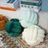 Estilo Ins Nórdico Corda de Três Fios Bola Redonda Amarrada Almofada Tecida à Mão Tapete para Bay Window Decoração de Casa Estilo Ins