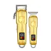Máquina de Cortar Cabelo Universal para Uso Transfronteiriço, Aparador Elétrico Profissional, Máquina Elétrica Portátil para Uso Doméstico com Display Digital para Homens