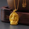 Colgante de Buda Shajin de Vietnam Colgante de Carne de los Ocho Budas del Zodíaco Colgante de Buda Retro Joyería Collar de Guanyin Bodhisattva